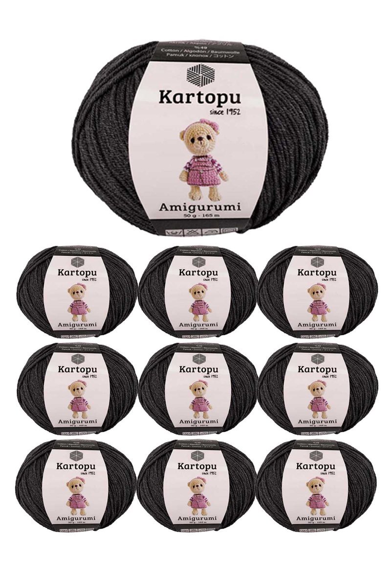 10 Adet Amigurumi El Örgü İpi 50gr 995
