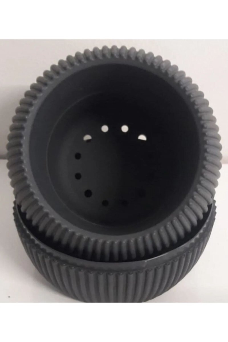 Mercan Saksı 2 Numara 0,35 Litre Su Hazneli Dekoratif Kaktüs Sukulent Saksı 11,8x9,2 cm - Görsel 4