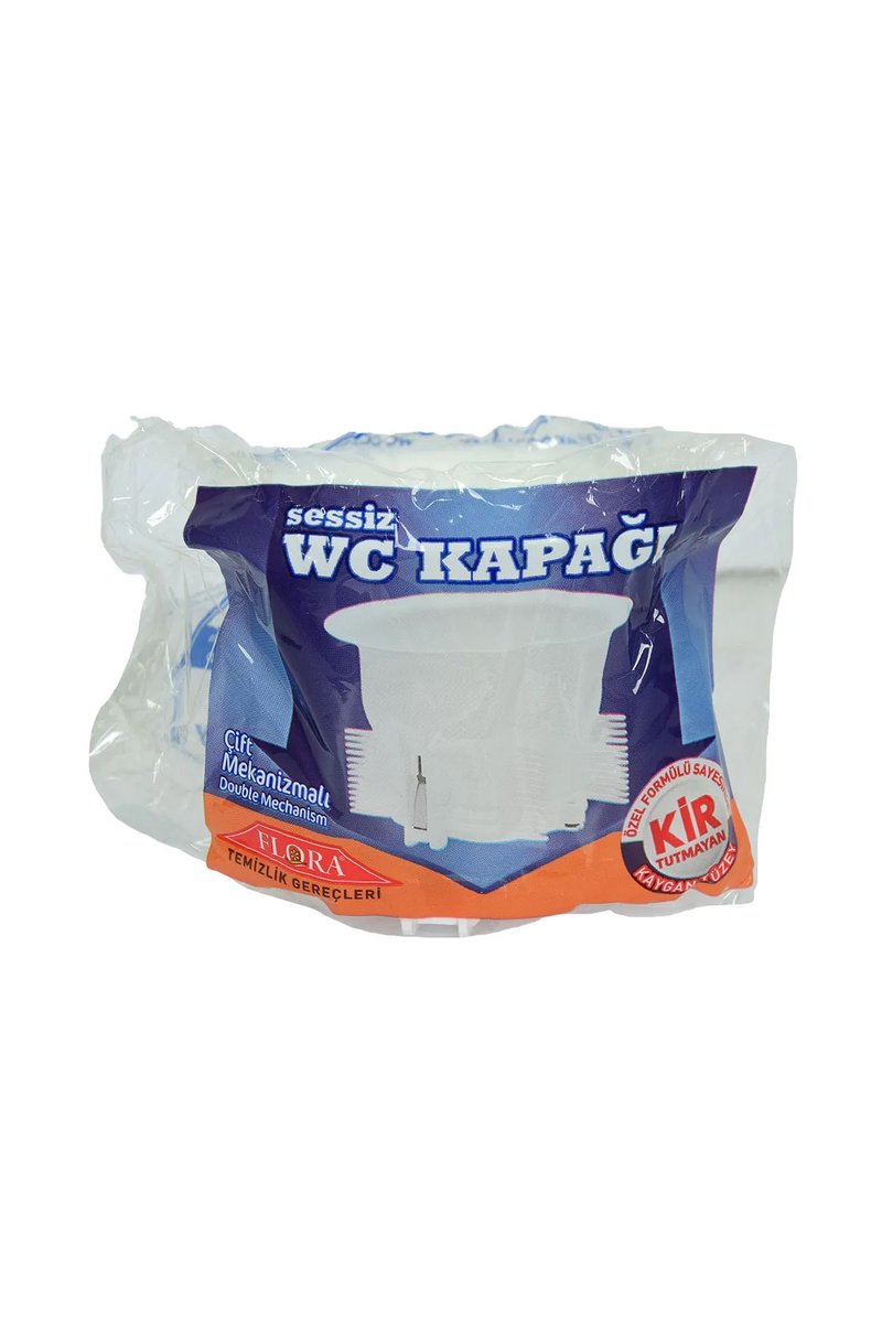 Sessiz Wc Kapağı Çift Mekanizmalı Kir Tutmayan Kaygan Yüzey Beyaz Renk - Görsel 3