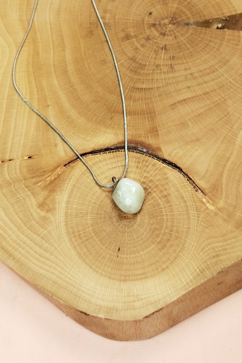 Aytaşı Doğal Taşı Zincirli El Yapımı Kolye Uç: 2 cm Zincir: 20 cm Kutulu - Görsel 4
