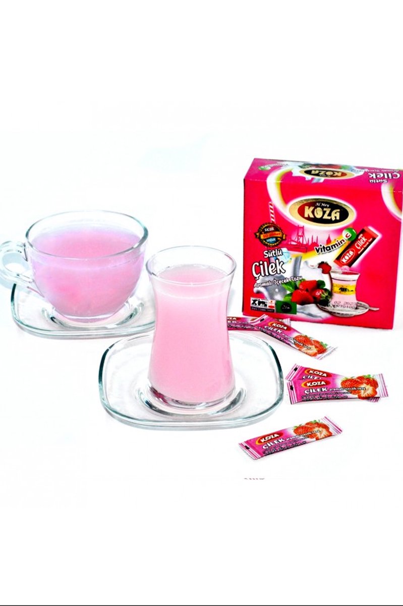 Koza Tek İçimlik Çilek Aromalı Toz İçecek 50'li - Görsel 2