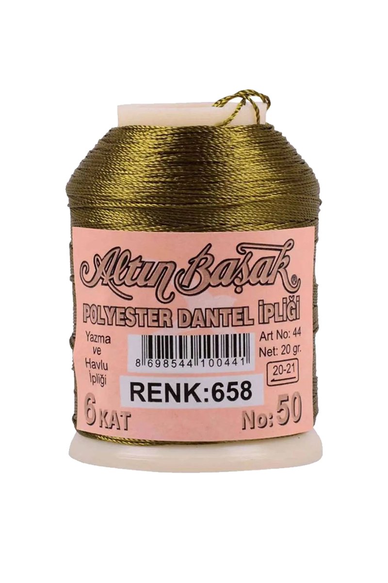 3 Adet Altınbaşak Oya ve Dantel İpi 20 gr - Royaleks - No: 658 - Görsel 3