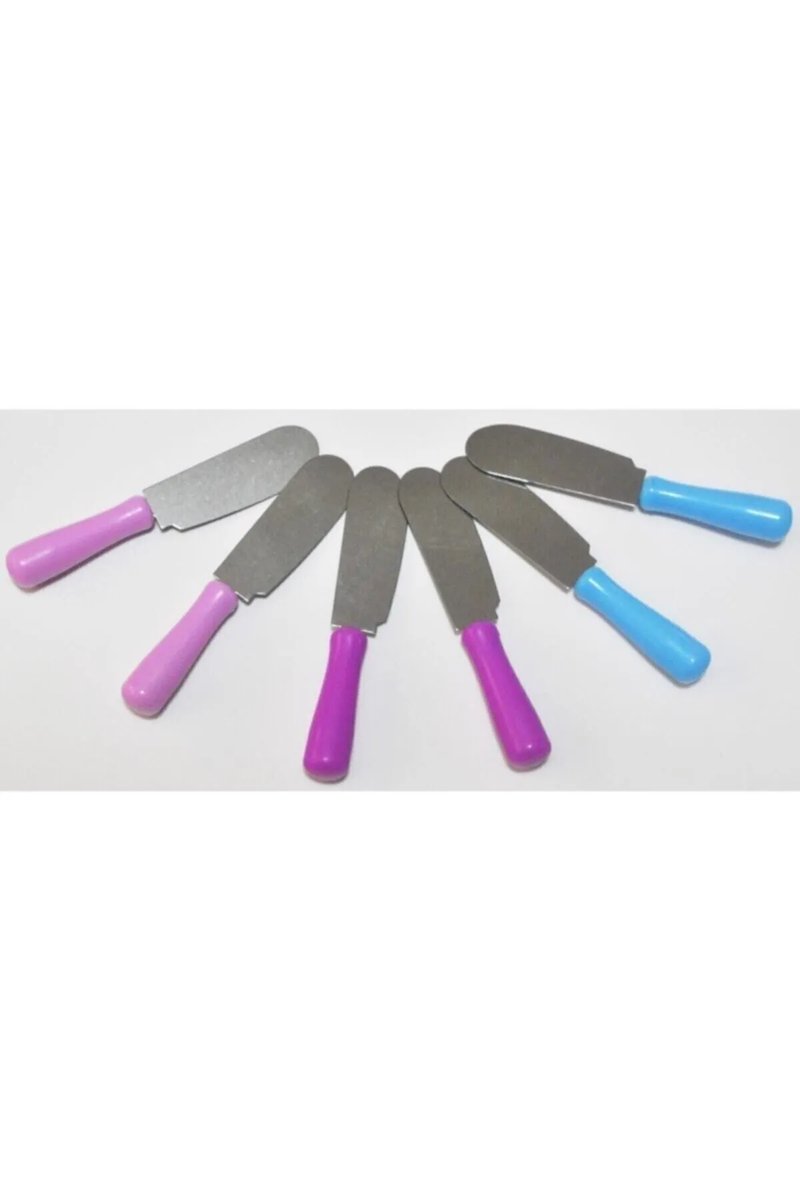 Mini 6'lı Tereyağı Bıçağı Renkli Royaleks-BH-1254 - Görsel 2
