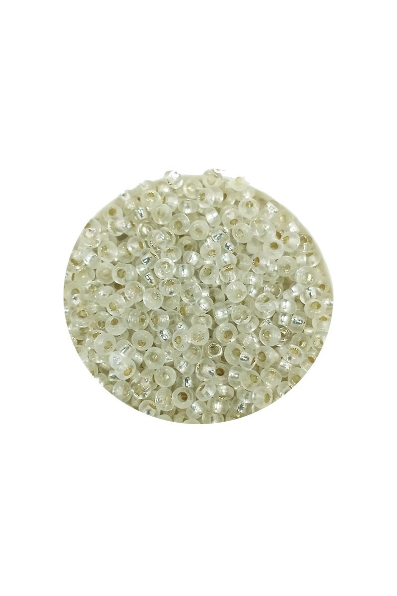 Dökme Cam Kum Boncuk (11/0) 2 mm - 20 Gram - Şeffaf - BNC034 - Görsel 2