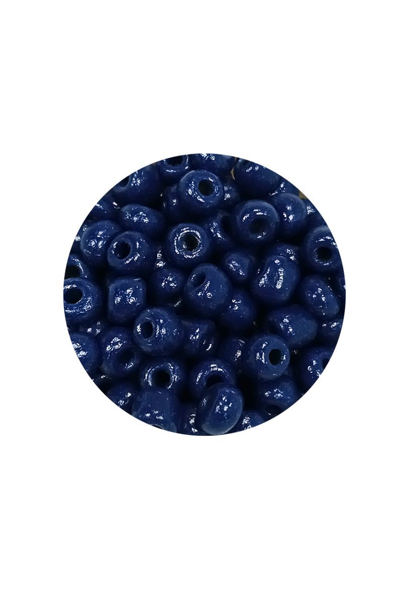 Dökme Cam Kum Boncuk Büyük Boy (6/0) 4 mm - 20 Gram - Lacivert - BNC098 - Görsel 2