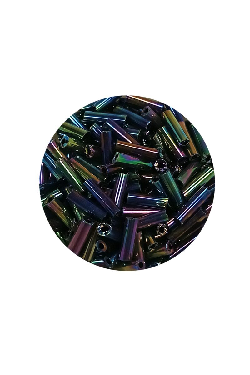 Uzun Boru Kesme Boncuk Çap 2mm Uzunluk 10 mm - 20 Gram - Mavi Yeşil - BNC230 - Görsel 2