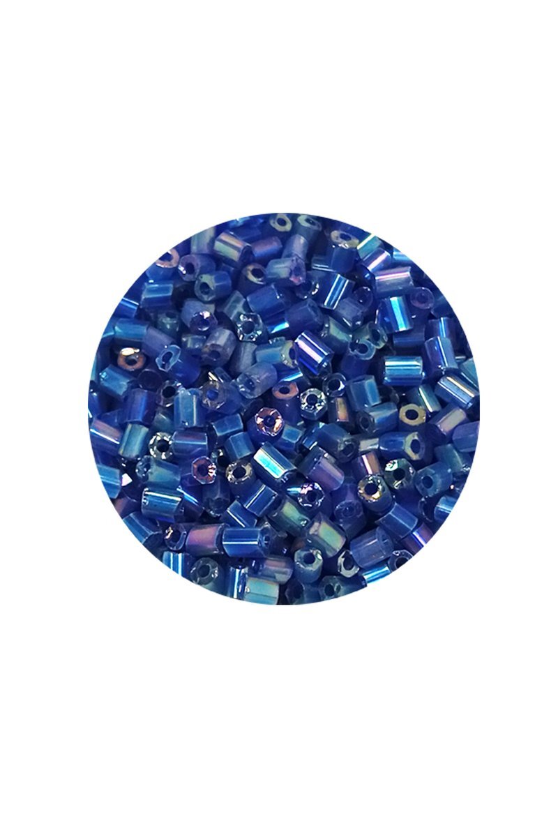 Kesme Cam Boncuk 2mm - 60 Gram - Koyu Mavi - BNC392 - Görsel 2
