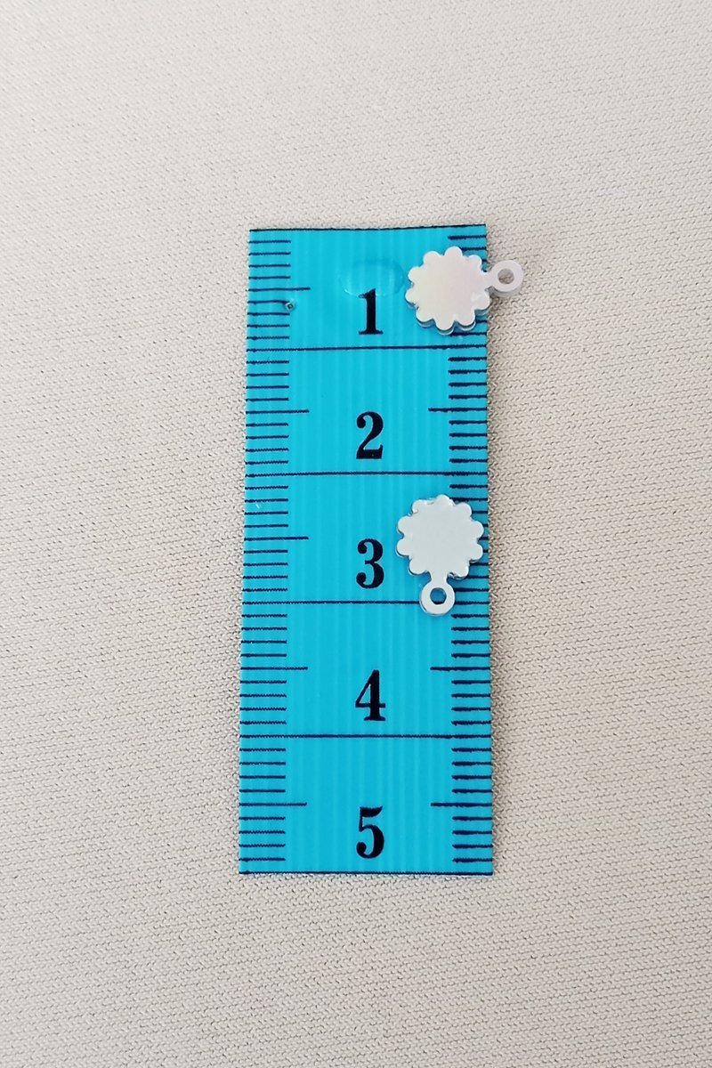 Oya Abiye Bileklik Kolye Pleksi Metalik Plastik Pul Gümüş Renk 8 gram 100 adet - BNC518 - Görsel 2