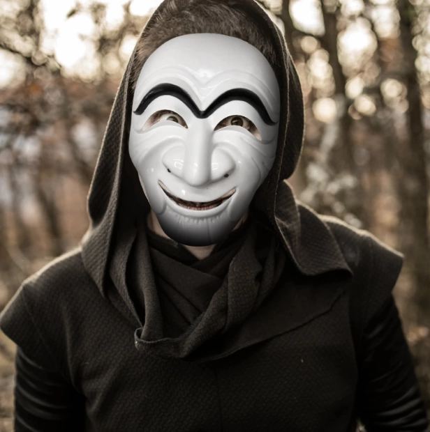 Koreli Hırsız Teatral Hahoe Maskesi - Para Heist Maskesi - Dali Maskesi - Görsel 2