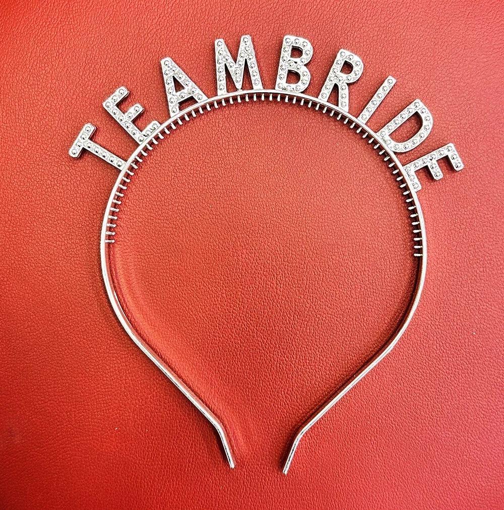 Gümüş Renk Team Bride Taç Plastik – Gelin Ve Nedime Tacı - Görsel 2