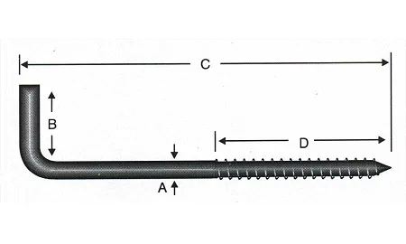 Vidalı Korniş Çivi No:4 - 3,5x40 - 100 Adet - Görsel 2