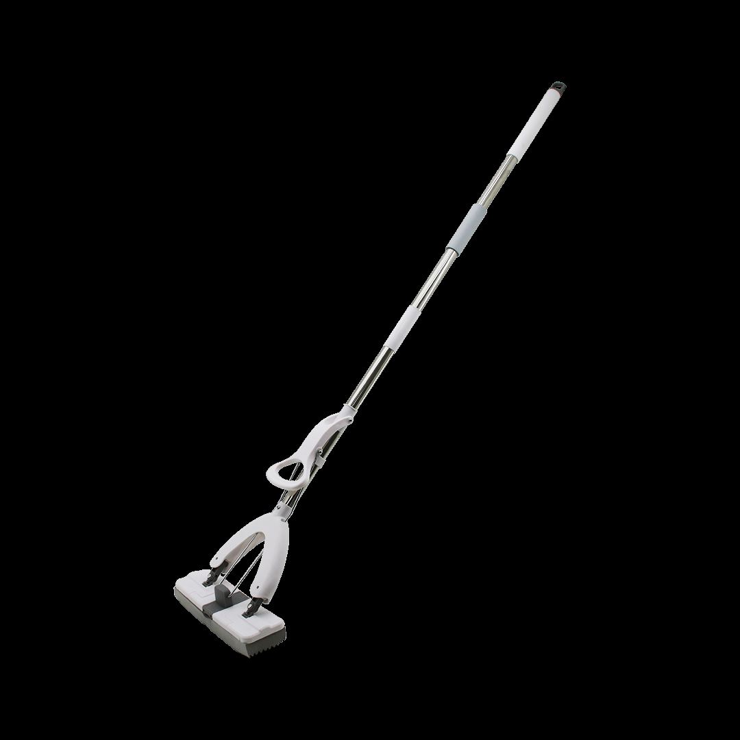 PVA Sünger Kendinden Sıkmalı Mop - Kelebek Başlık, Krom Sap 110 cm - Görsel 2
