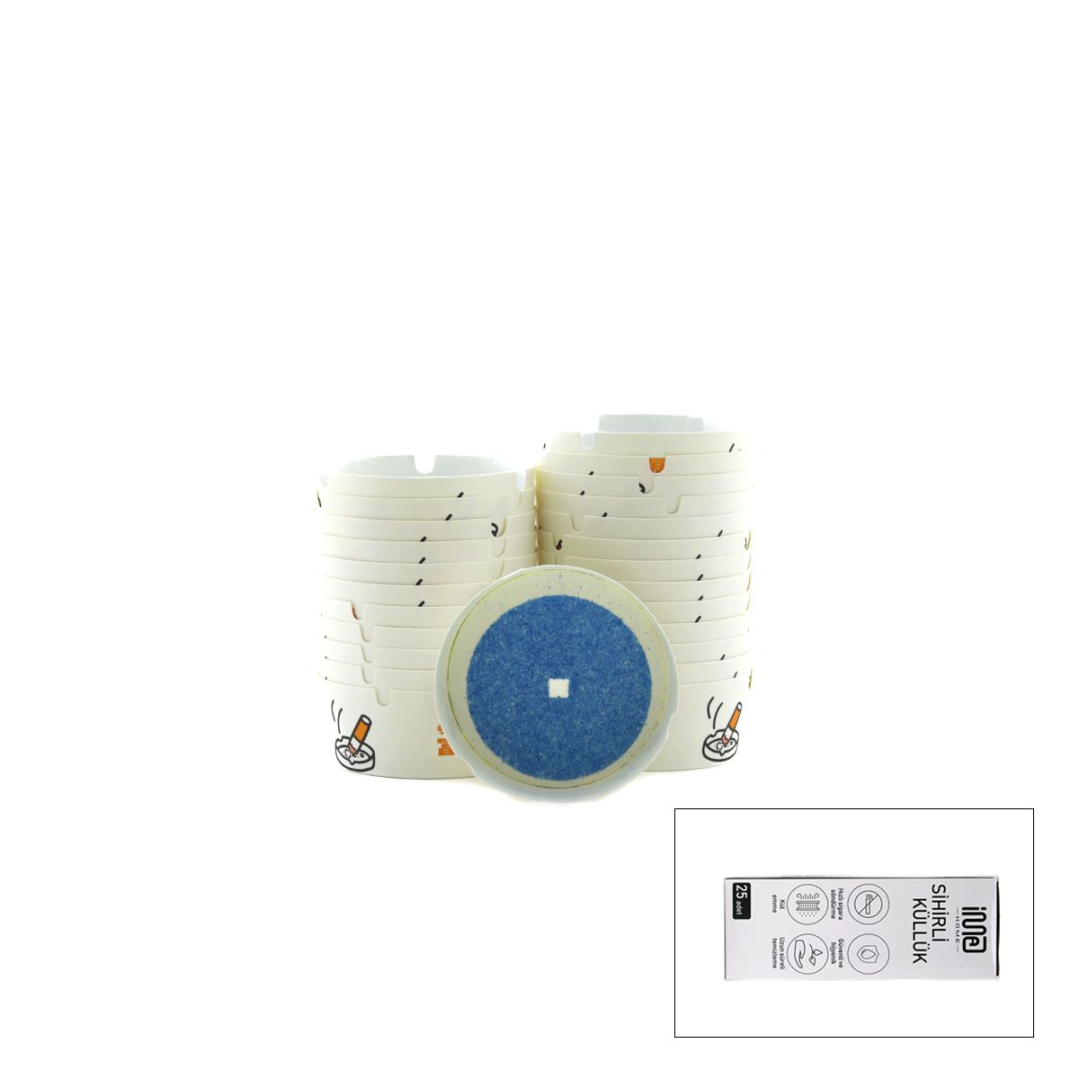 Tek Kullanımlık Jel Küllük 25'li Paket - Görsel 3