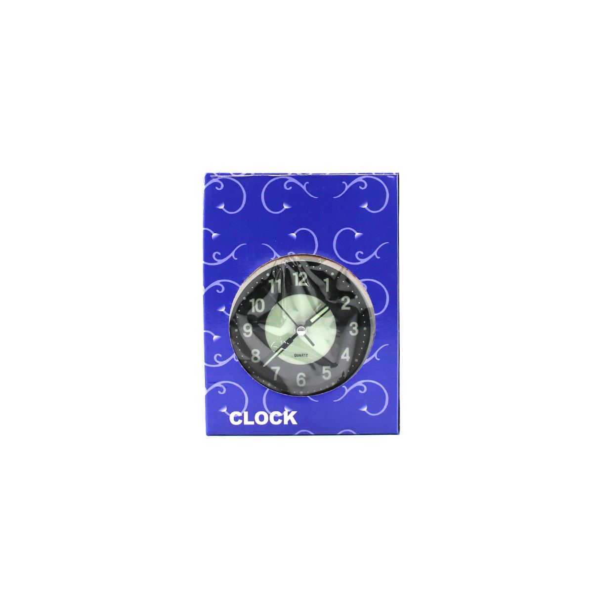 Yuvarlak Metal Çalar Saat 10 cm - Pilli Işıklı Fosforlu - Görsel 4