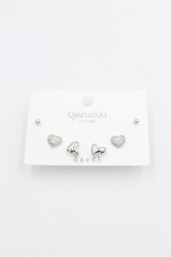 Çoklu Set Küpe - Gümüş