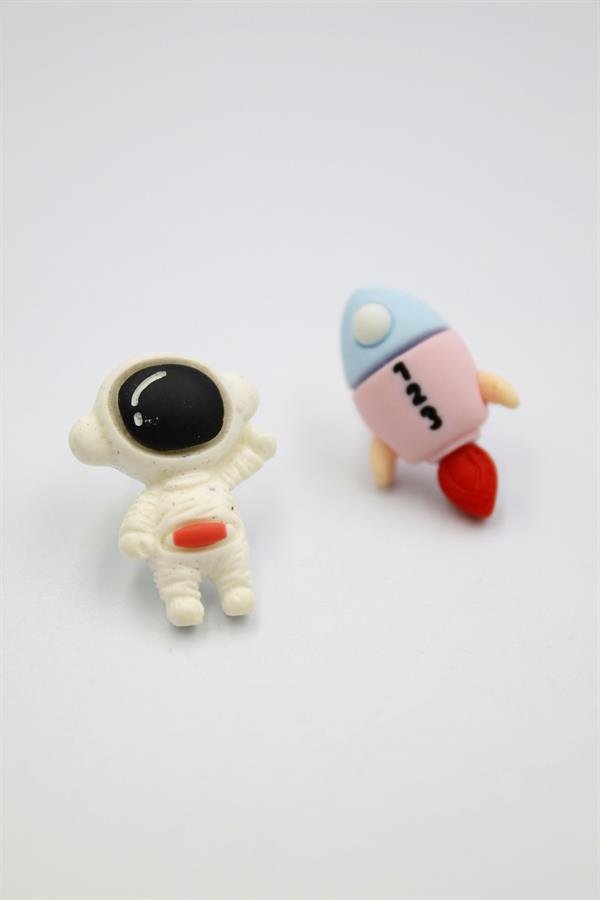 Astronot Hamur Küpe - ÇOK RENKLİ - Görsel 2